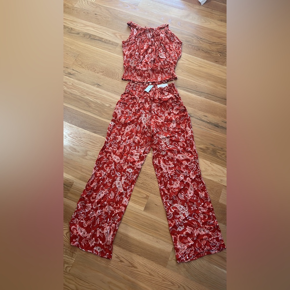 Maurice’s Rust Paisley Two-Piece Set small